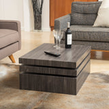 Square Rotating Wood Coffee Table - NH229592