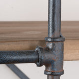 Industrial Pipe Design 5-Shelf Etagere Bookcase - NH869592