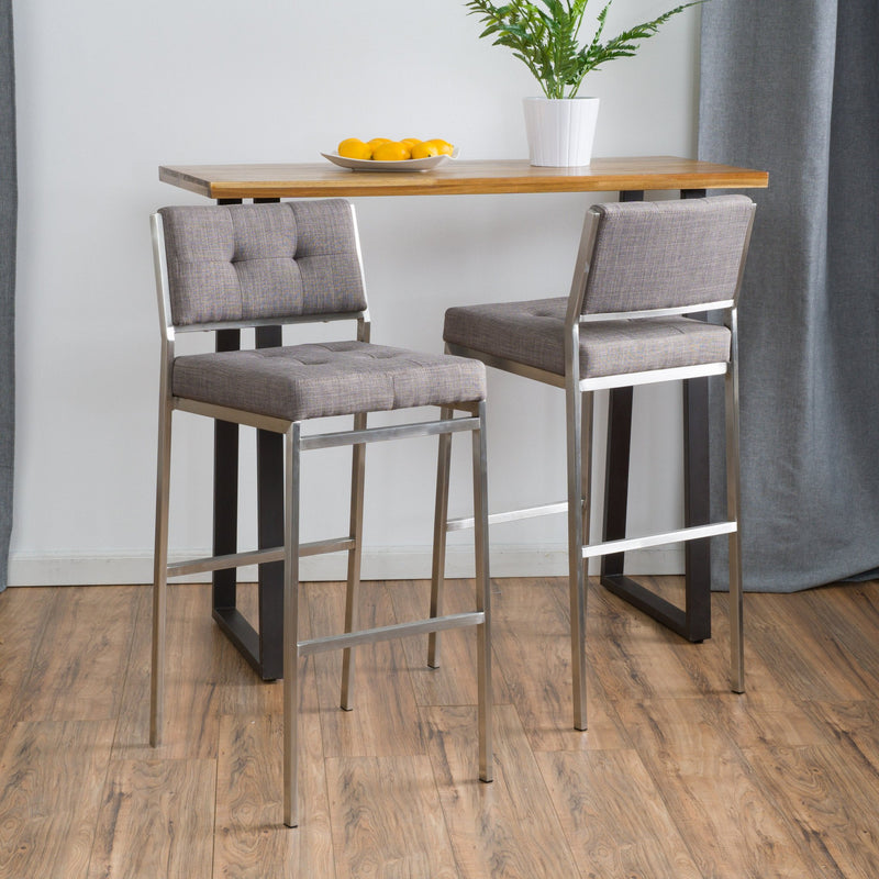 30-Inch Fabric Barstool (Set of 2) - NH826692