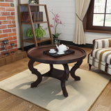 Finished Faux Wood Circular Coffee Table - NH372303