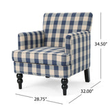 Eve Tufted Fabric Club Chair