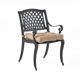 Allee Outdoor Dining Chair with Cushion (Set of 2)