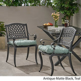 Allee Outdoor Dining Chair with Cushion (Set of 2)