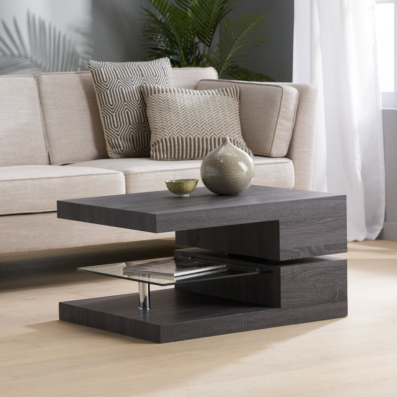 Rectangular Rotating Wood Coffee Table - NH129592