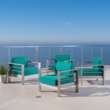 Outdoor Club Chair with Cushion (Set of 4) - NH767403