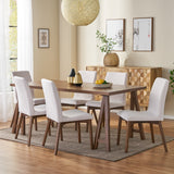 Mid-Century Modern 7 Piece Dining Set with A-Frame Table - NH192313
