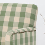 Eve Tufted Fabric Club Chair