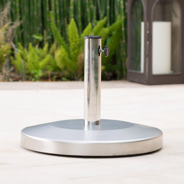 50lbs Stainless Steel Round Umbrella Base - NH414003