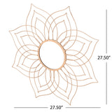 Floral Finished Wall Mirror - NH880203