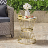 Outdoor 16 Inch Iron Side Table - NH921403