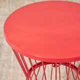 Outdoor 16 Inch Iron Side Table - NH921403