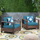 Outdoor Acacia Wood Club Chairs (Set of 2) - NH353603