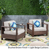 Outdoor Acacia Wood Club Chairs (Set of 2) - NH353603