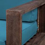 Outdoor Acacia Wood Club Chairs (Set of 4) - NH263603