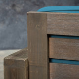 Outdoor Acacia Wood Club Chairs (Set of 4) - NH263603