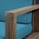 Outdoor Acacia Wood Club Chairs (Set of 4) - NH263603