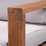 Outdoor Acacia Wood Club Chairs (Set of 2) - NH353603