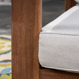 Outdoor Acacia Wood Club Chairs (Set of 2) - NH353603