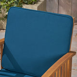 Acacia Outdoor Acacia Wood Club Chairs w/ Cushions - NH322603