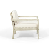 Outdoor Acacia Wood Club Chairs with Cushions (Set of 2) - NH860013