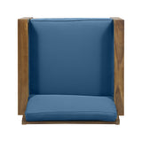 Outdoor Acacia Wood Club Chairs with Cushions (Set of 2), Teak - NH770013