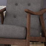 Mid-Century Modern 3-Piece Chairs & Love Seat Living Room Set - NH684503