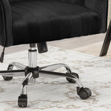 Glam Velvet Home Office Chair with Swivel Base - NH021903