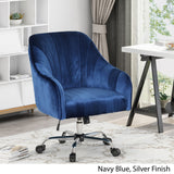 Glam Velvet Home Office Chair with Swivel Base - NH021903