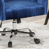 Glam Velvet Home Office Chair with Swivel Base - NH021903