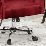 Glam Velvet Home Office Chair with Swivel Base - NH021903