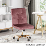 Glam Tufted Home Office Chair with Swivel Base - NH281903