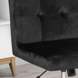 Glam Tufted Home Office Chair with Swivel Base - NH281903