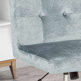 Glam Tufted Home Office Chair with Swivel Base - NH281903