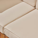 Outdoor Sectional Sofa Set - 3-Seater - Acacia Wood - Outdoor Cushions - NH930703
