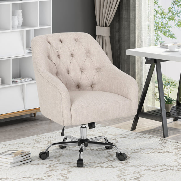 Tufted Home Office Chair with Swivel Base - NH411903