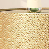 Modern Round Coffee Table with Hammered Iron - NH449803