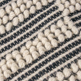 Wool and Cotton Pouf Ottoman - NH358903
