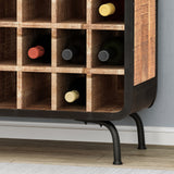 Industrial Design Wine Rack Bar Cabinet - NH303013