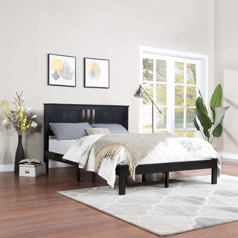 Modern Farmhouse Acacia Wood Queen Bed Platform - NH127113