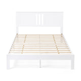 Modern Farmhouse Acacia Wood Queen Bed Platform - NH127113