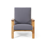 Outdoor Acacia Wood Club Chairs with Cushions (Set of 2) - NH284213