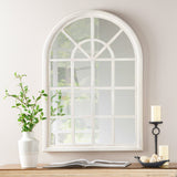 Traditional Arched Windowpane Mirror - NH255113