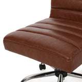 Contemporary Channel Stitch Swivel Office Chair - NH109313