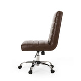 Contemporary Channel Stitch Swivel Office Chair - NH109313