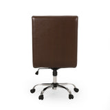 Contemporary Channel Stitch Swivel Office Chair - NH109313