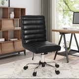 Contemporary Channel Stitch Swivel Office Chair - NH109313