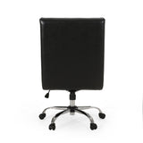 Contemporary Channel Stitch Swivel Office Chair - NH109313