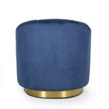 Modern Glam Channel Stitch Velvet Club Chair - NH628413