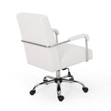 Modern Channel Stitched Swivel Office Lift Chair - NH029213