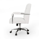 Modern Channel Stitched Swivel Office Lift Chair - NH029213